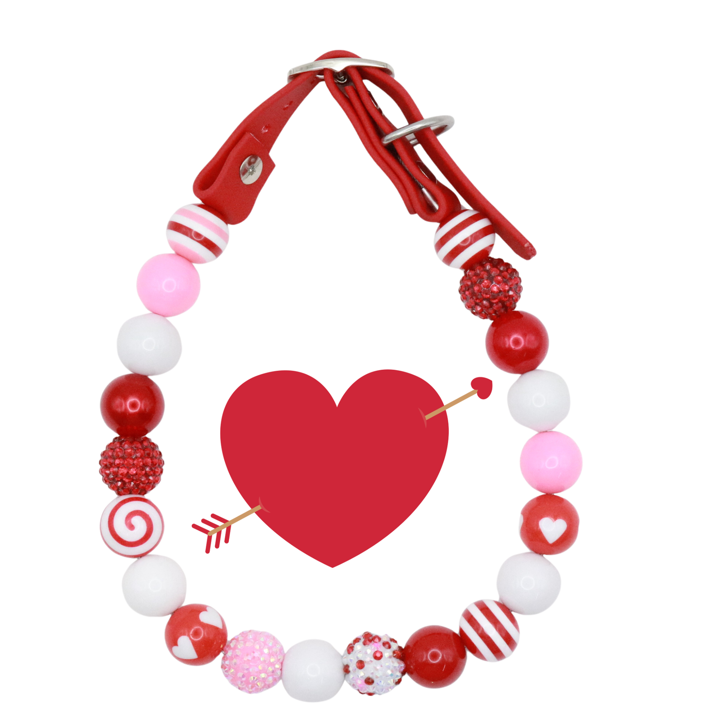 ¡Diseña tu propio collar AJUSTABLE para perros o gatos! Nombre, cuentas y correa personalizados