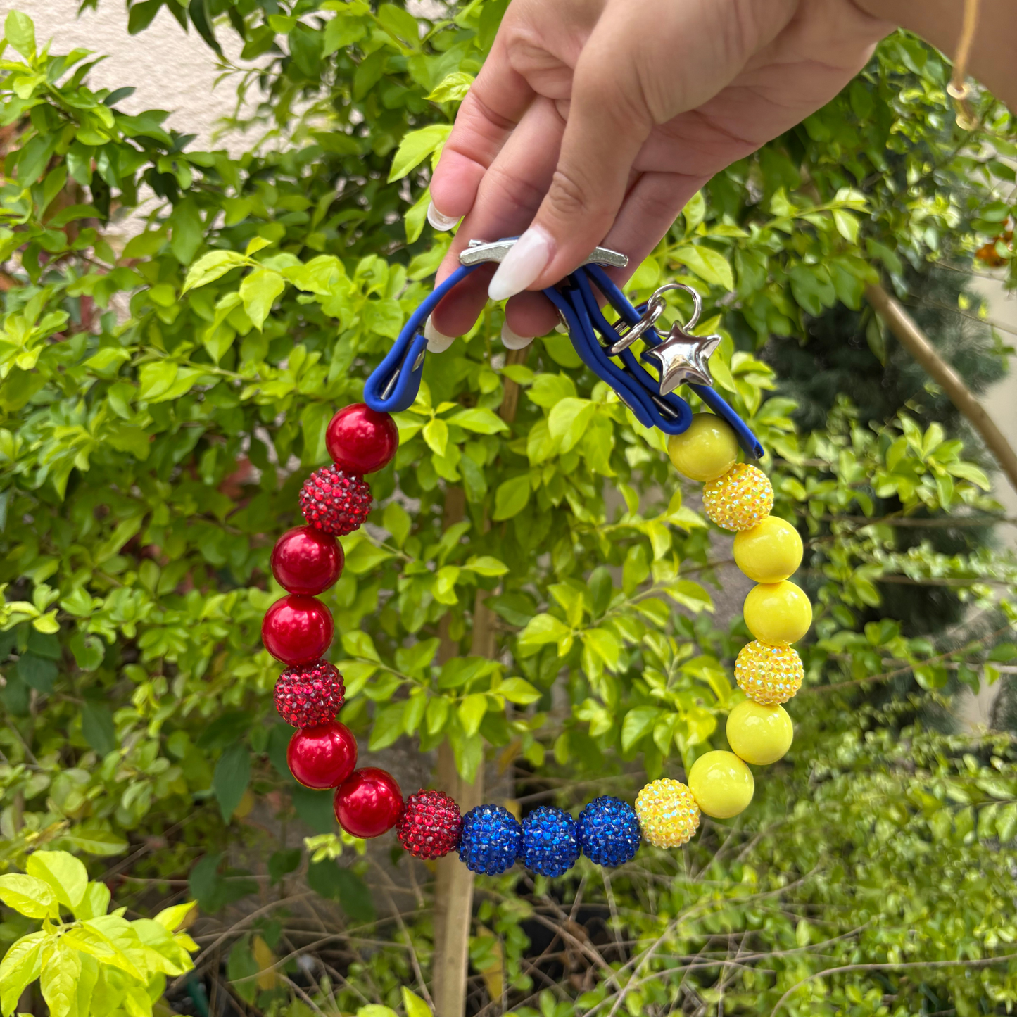 ¡Diseña tu propio collar AJUSTABLE para perros o gatos! Nombre, cuentas y correa personalizados