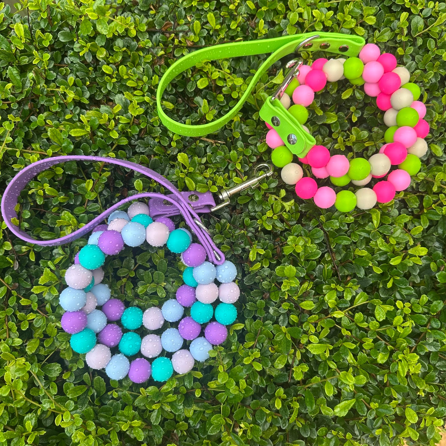 Beaded dog leash