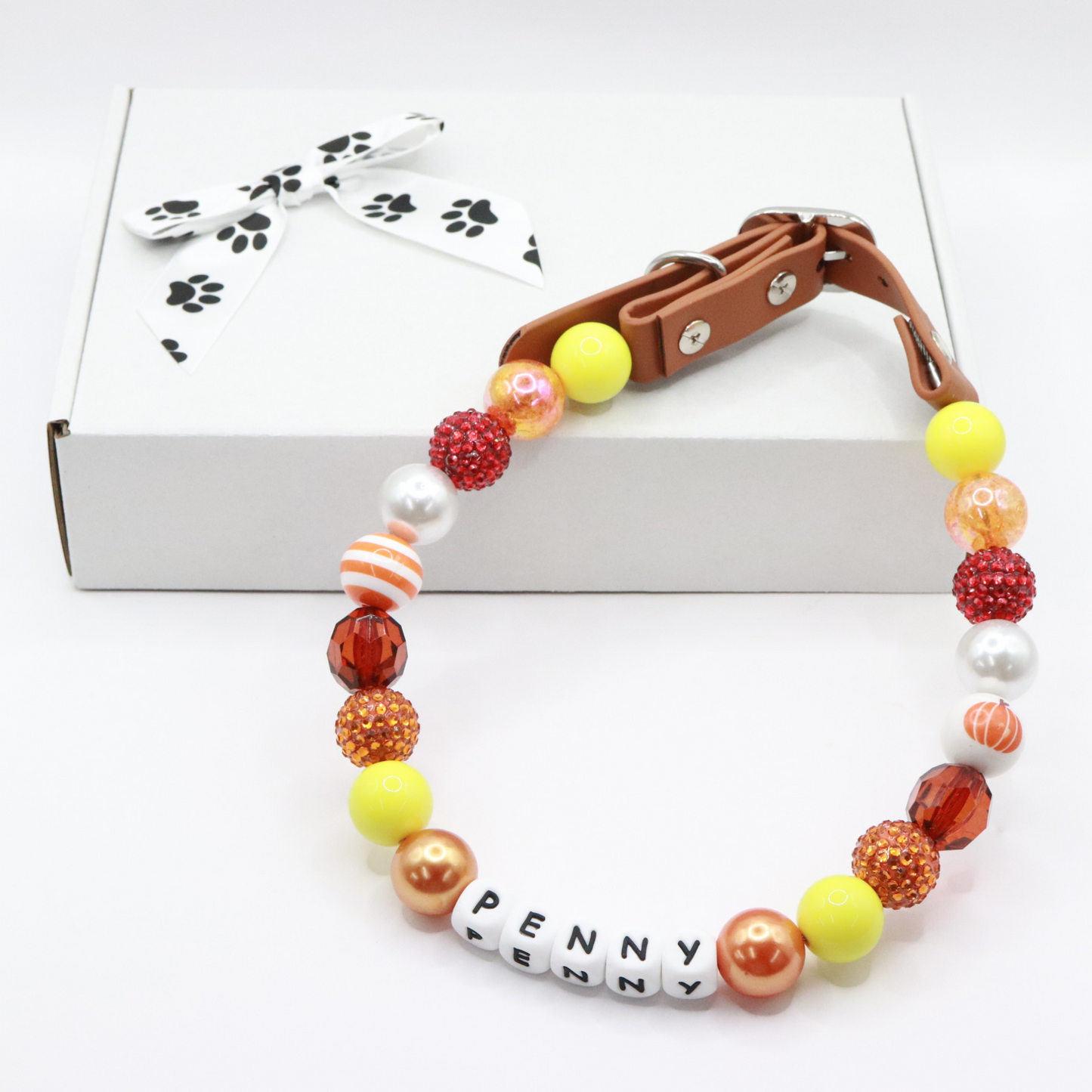 Custom Thanksgiving Dog Collar