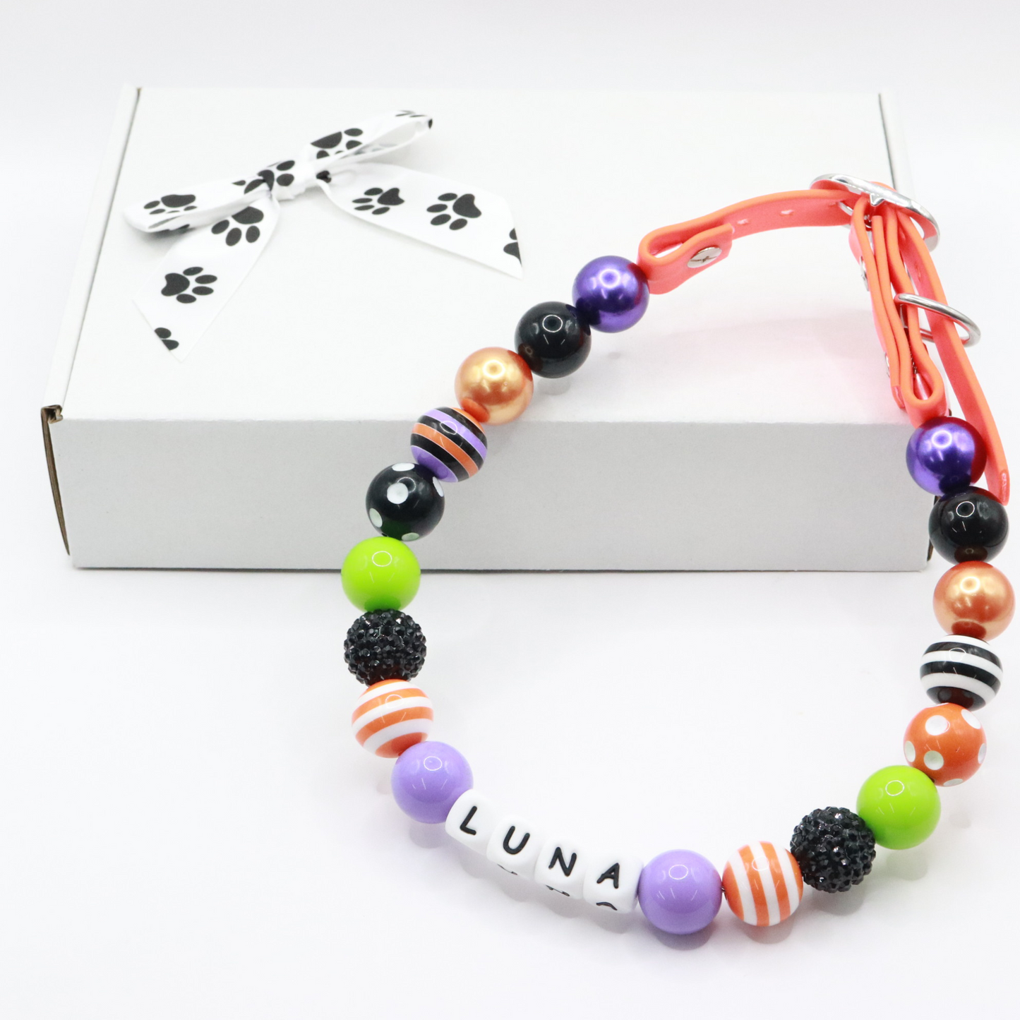 Custom Halloween Dog Collar- Adjustable