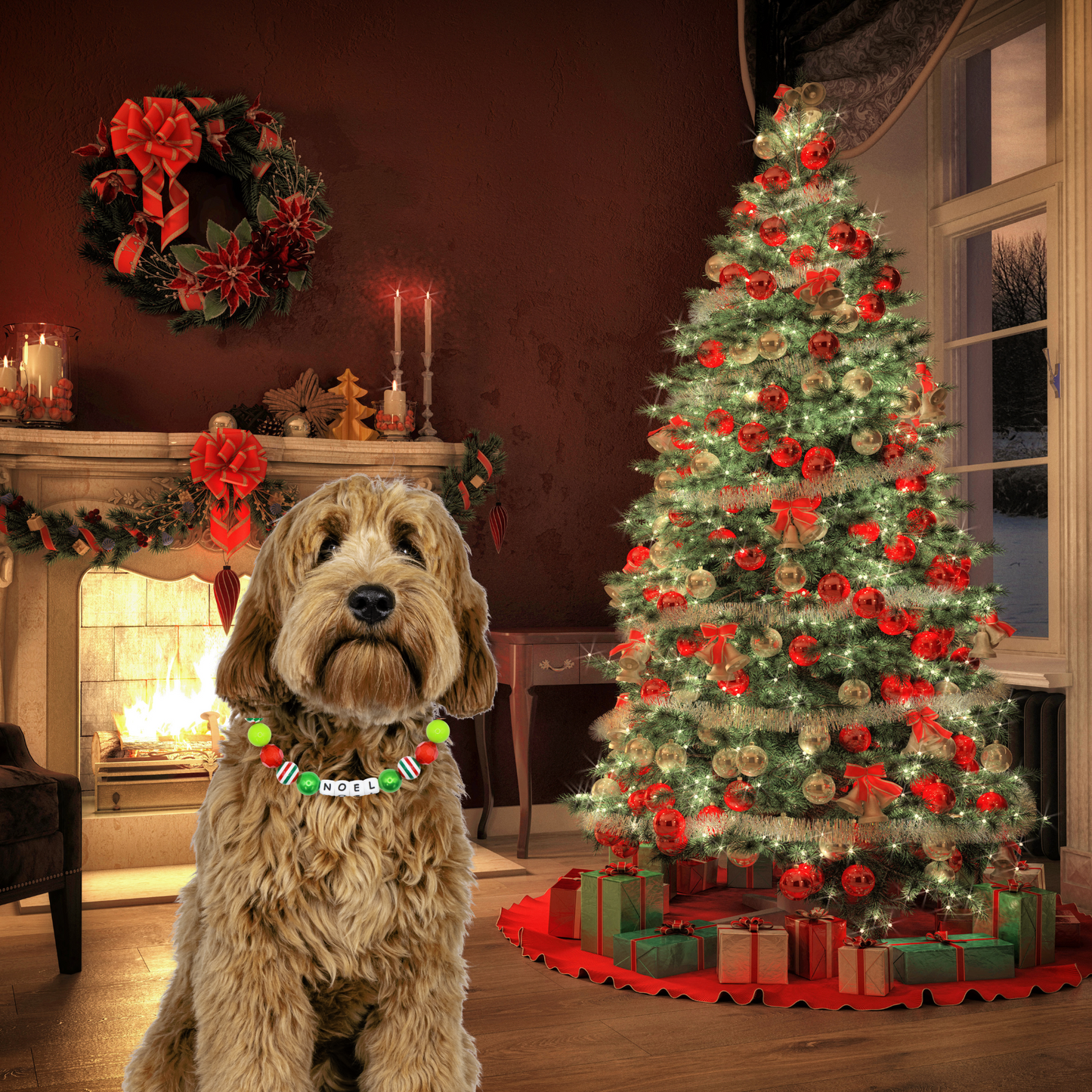 Holiday Dog Collar-Adjustable