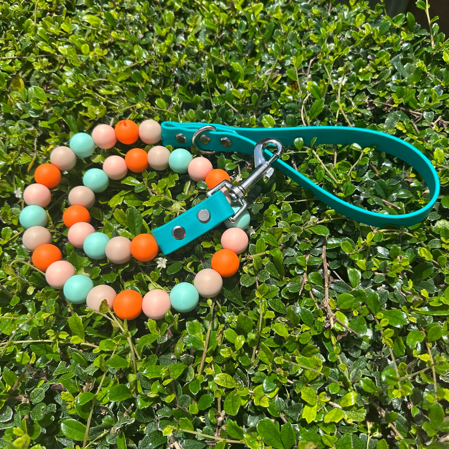 Beaded dog leash