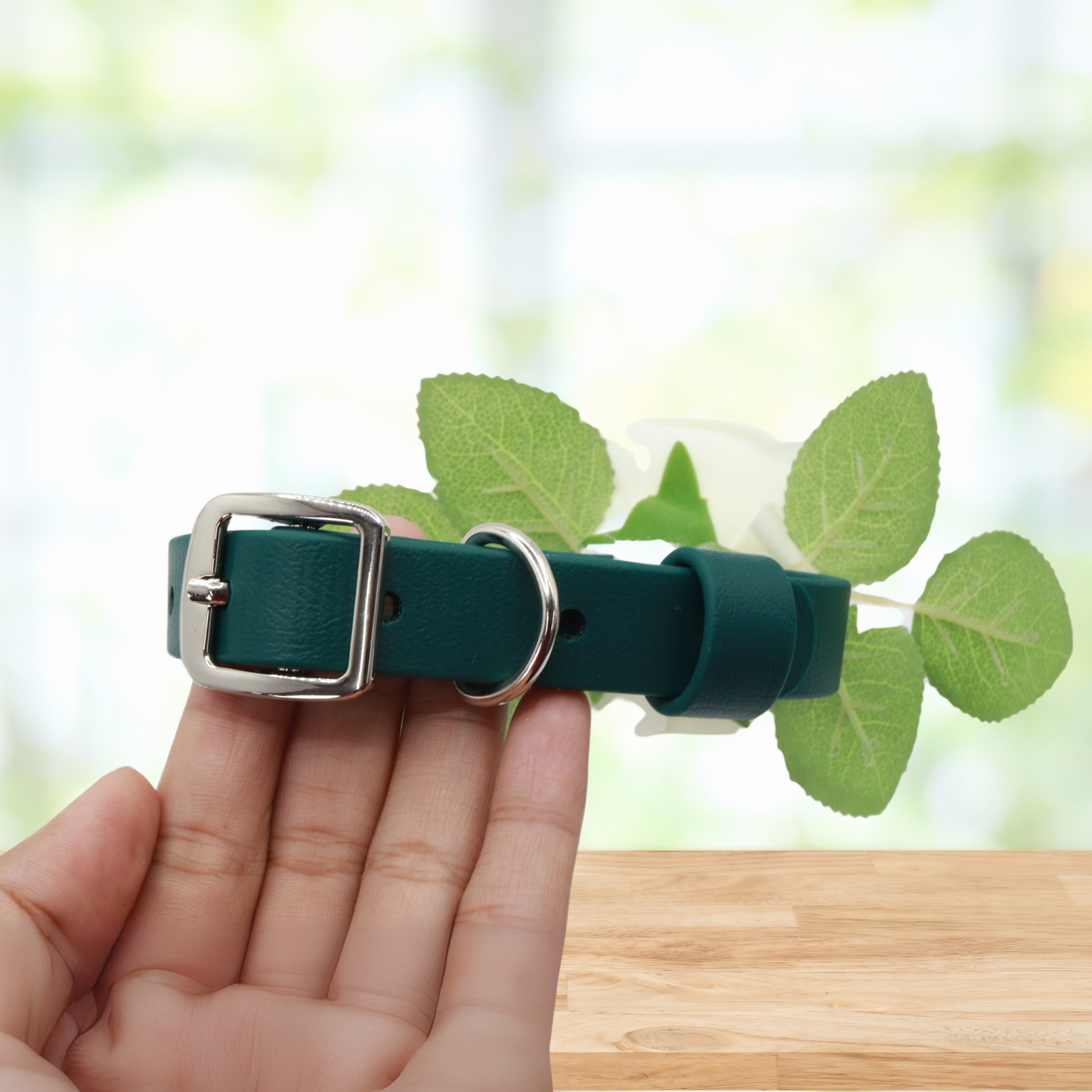 Biothane® Wedding Dog Collar with Flower