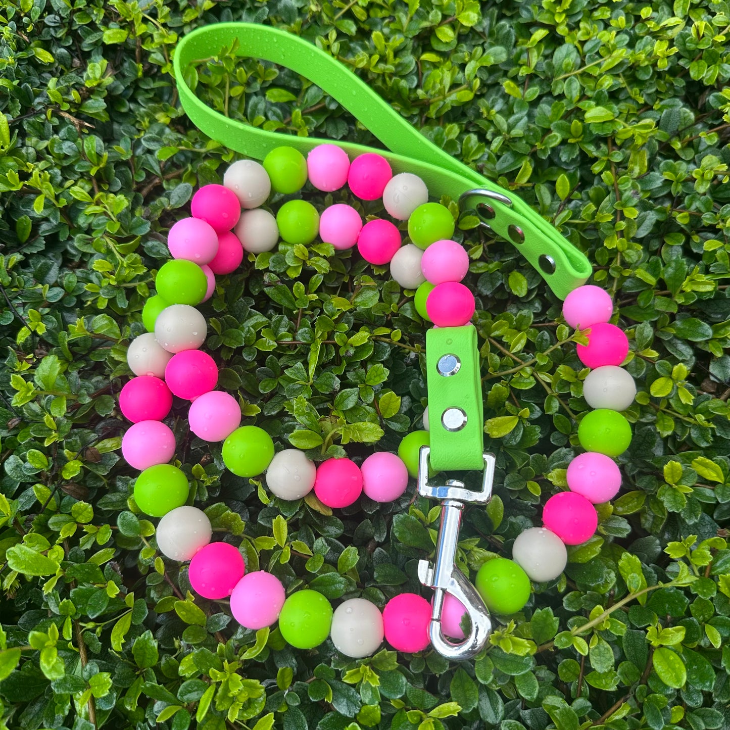 Beaded dog leash