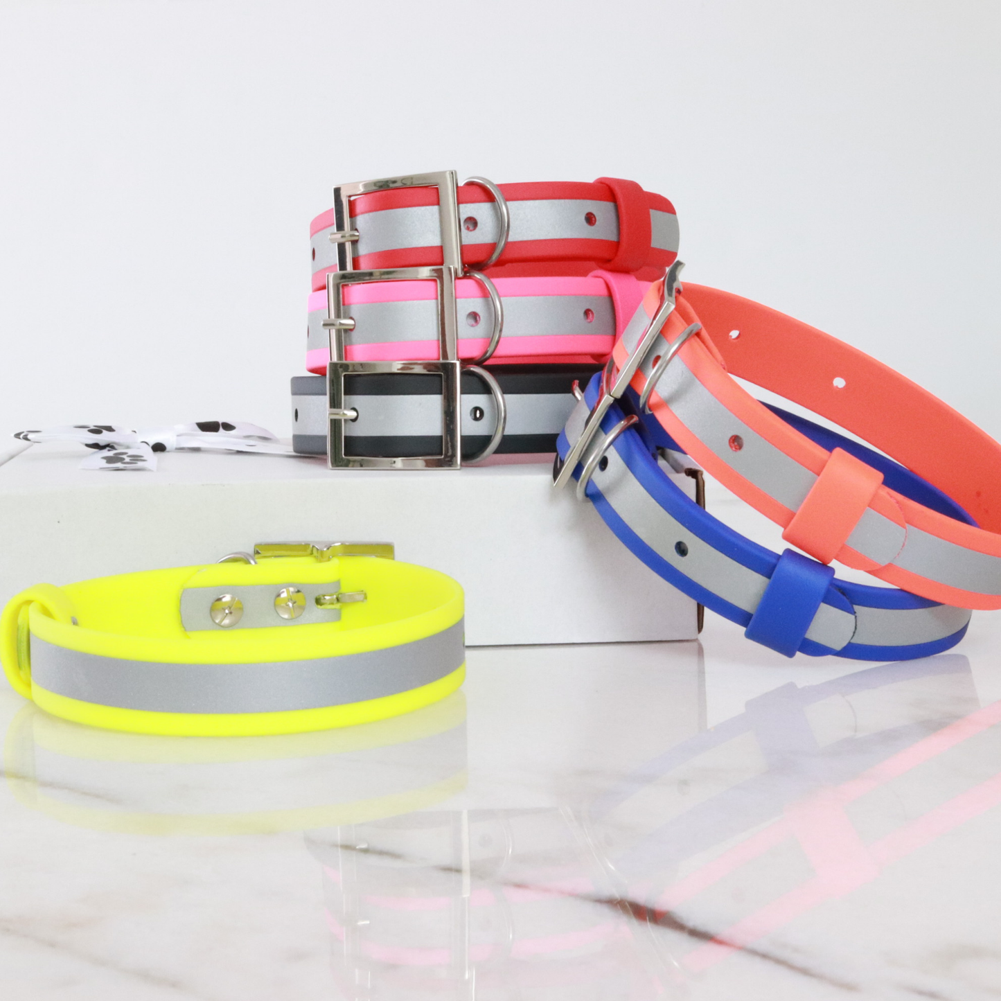 Custom Name Reflective Dog Collar - Biothane®