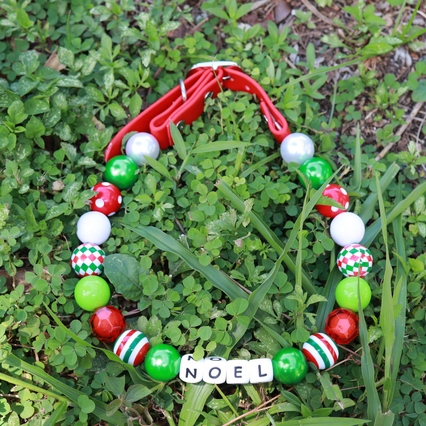 Custom Christmas Dog Collar-Adjustable