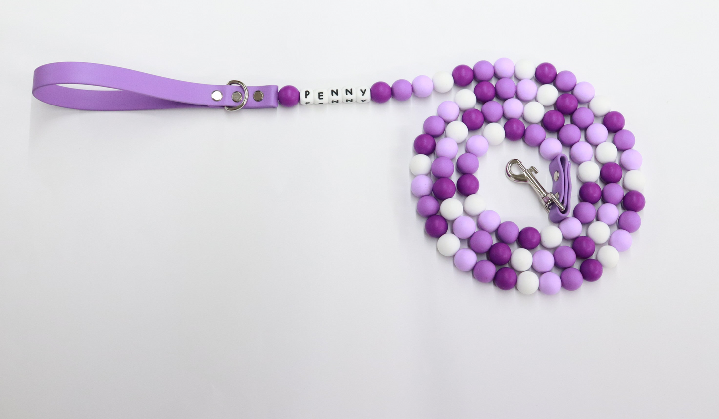 Custom Name Beaded dog leash