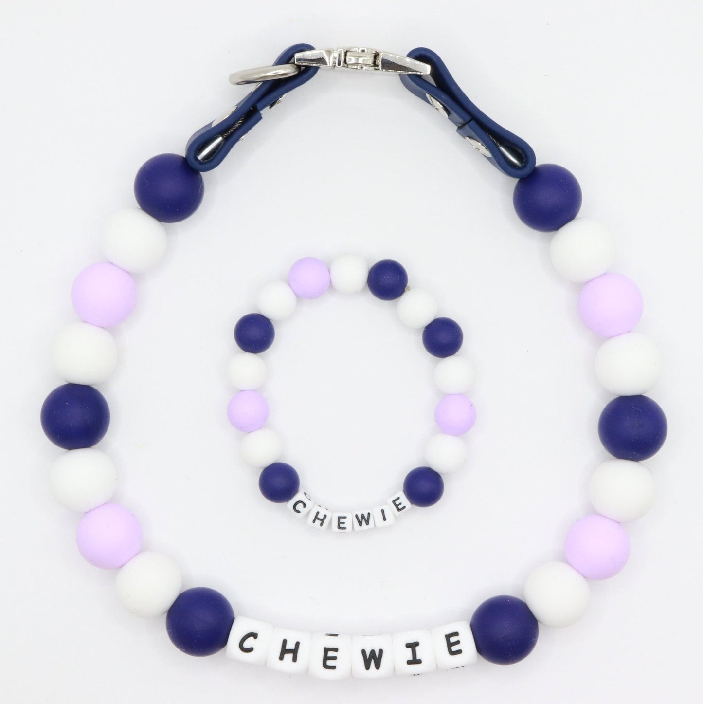 Friendship bracelet dog collar and bracelet set - Matching dog and owner- Quick Release