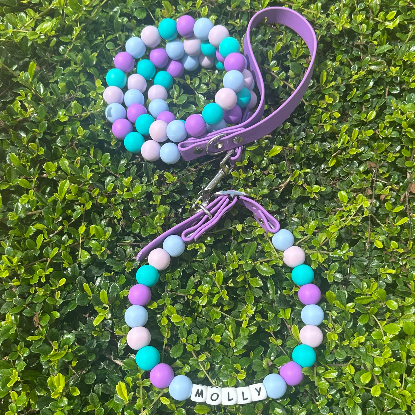 Beaded dog Leash and Collar Set