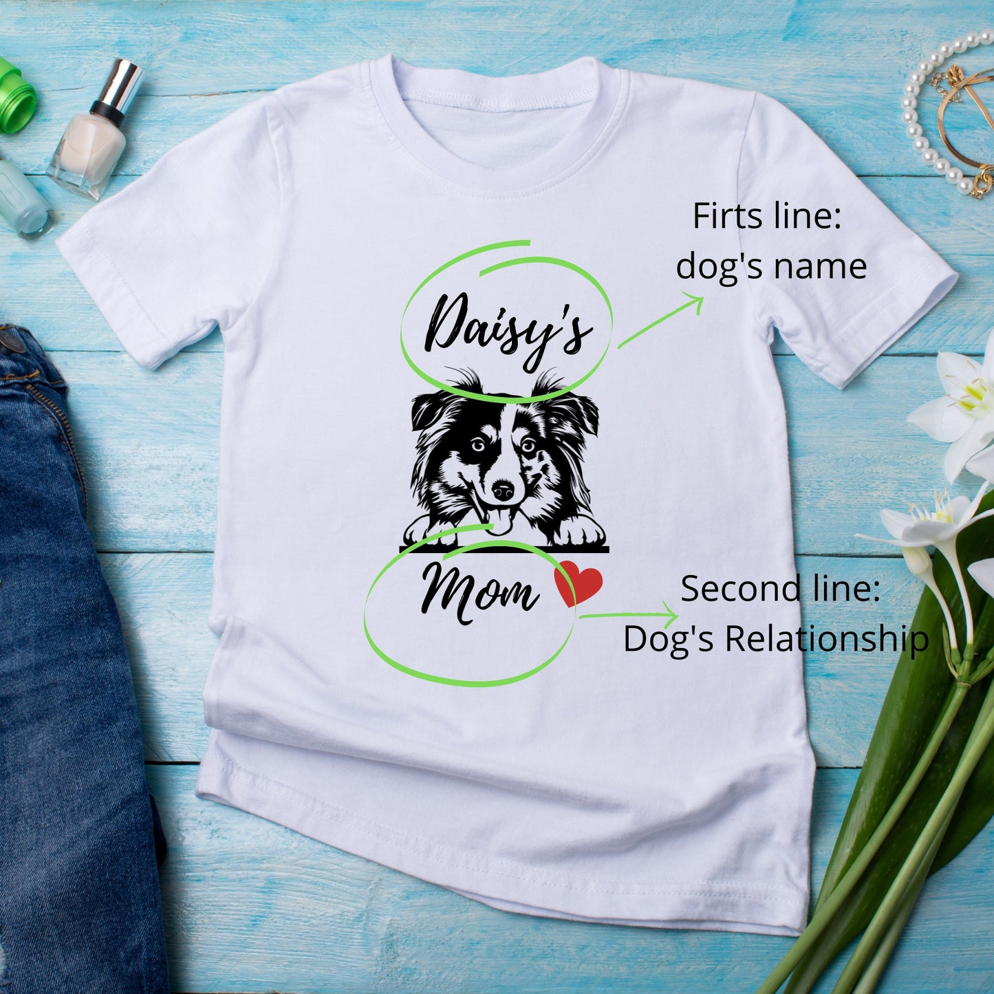 Camiseta de pastor australiano