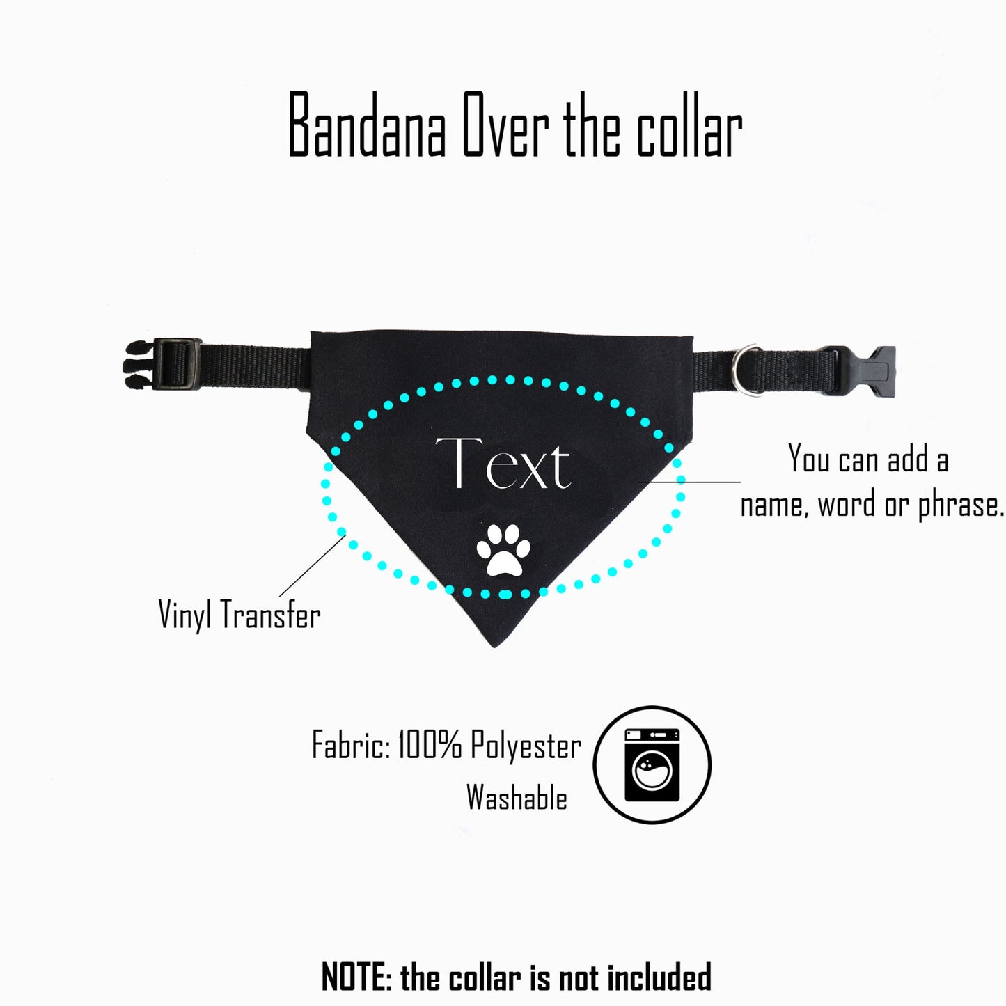 Camisa divertida a juego para perro y dueño y bandana para perro - Monster