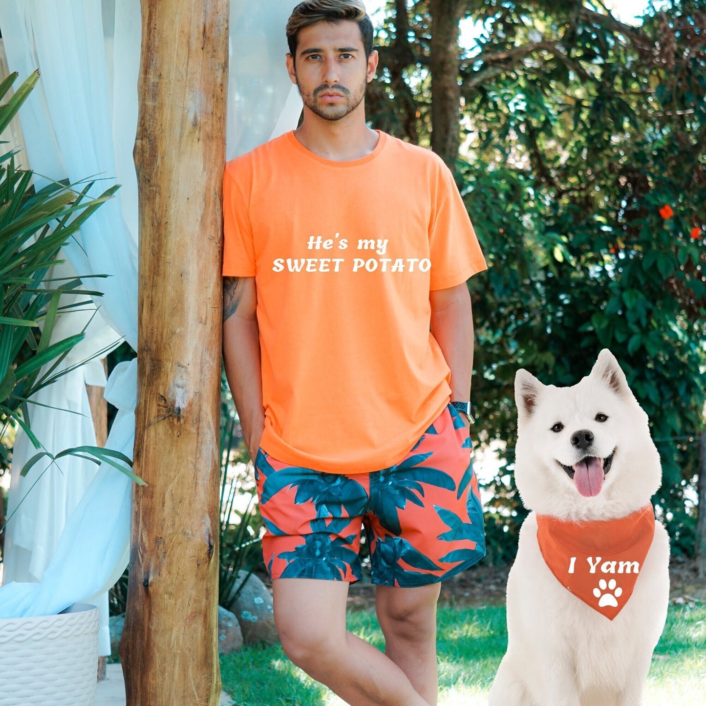 Perro y dueño en pareja - My Sweet Potato