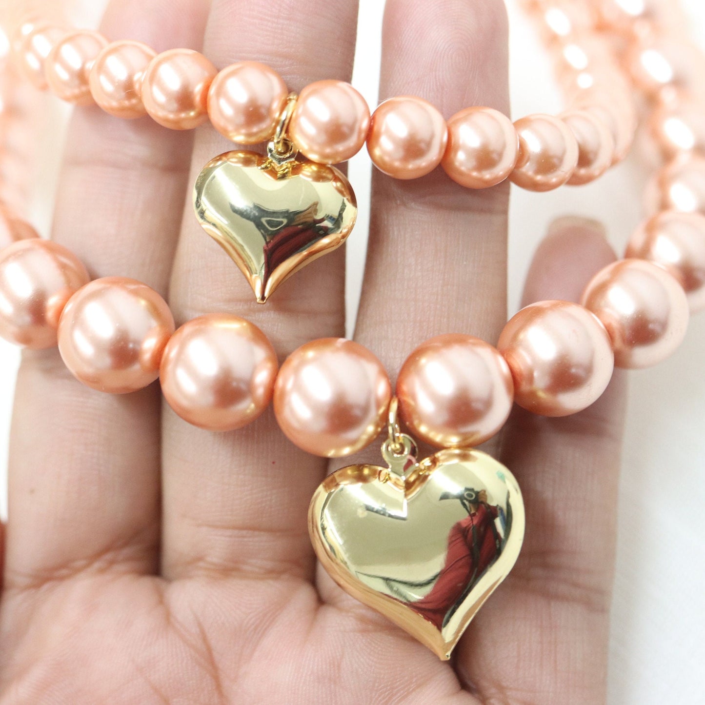 Elastic Pearl Dog Collar