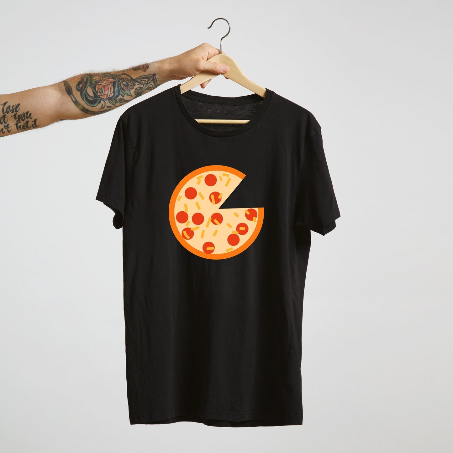 Perro y dueño a juego - Porción de pizza