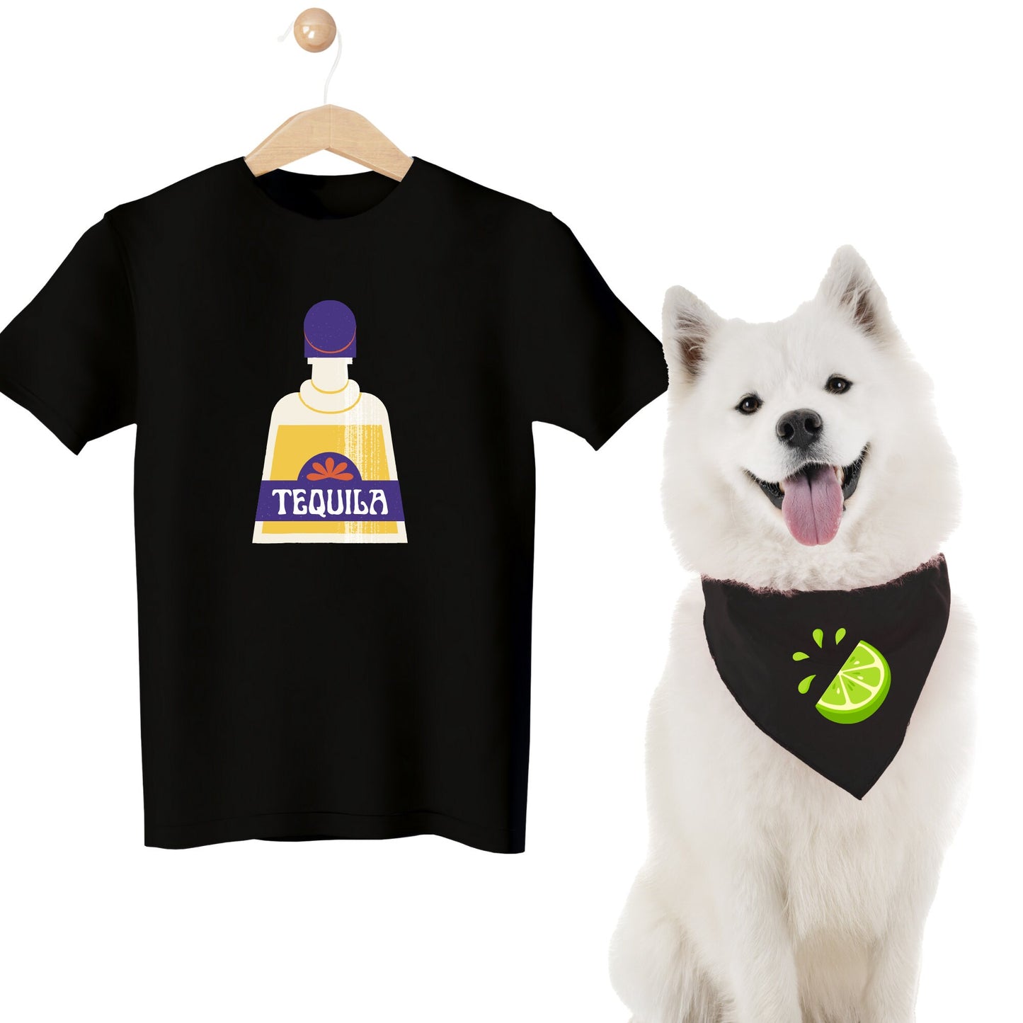 Disfraces de Halloween a juego para perros y dueños: tequile y limón
