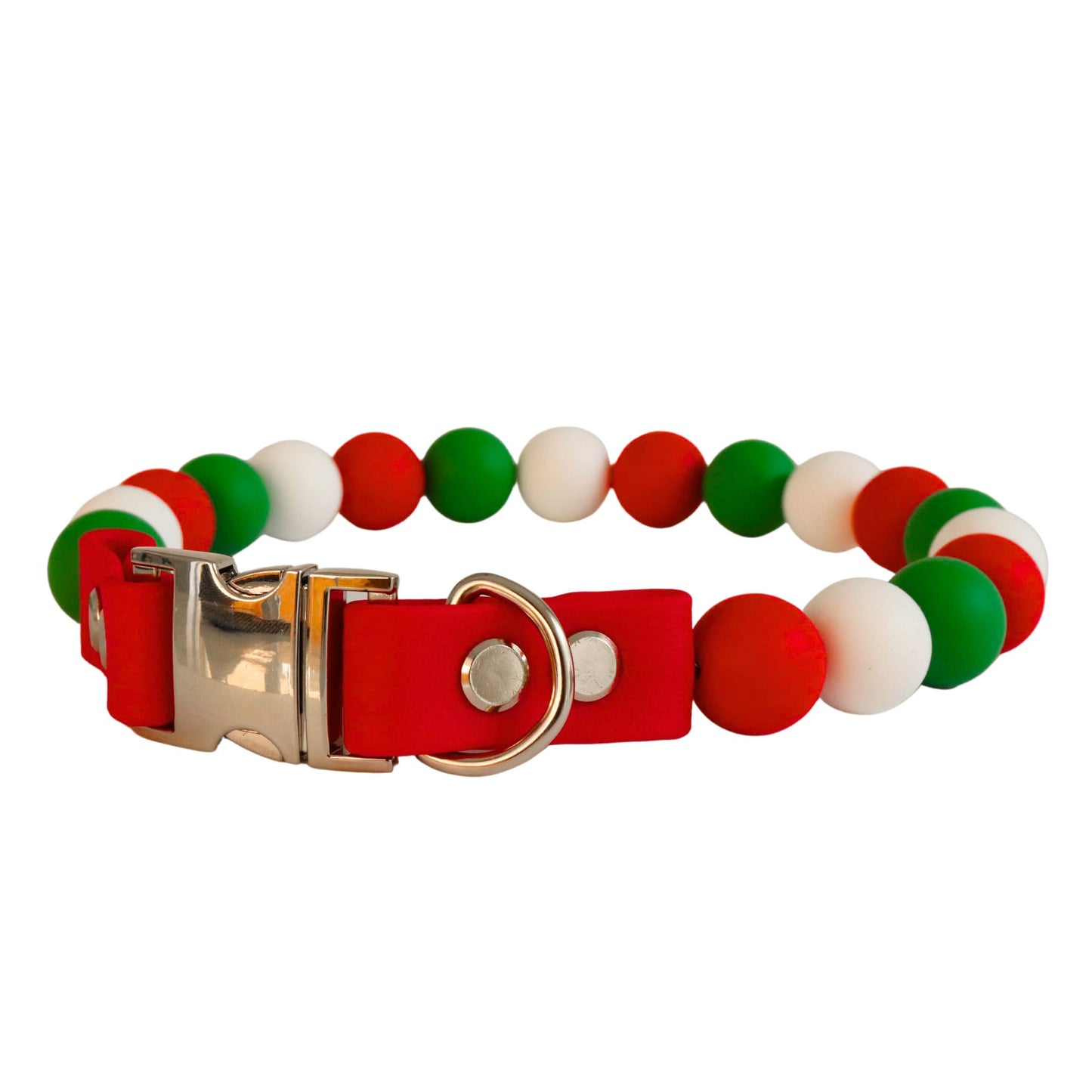 Collar navideño con cuentas - Cuentas de silicona