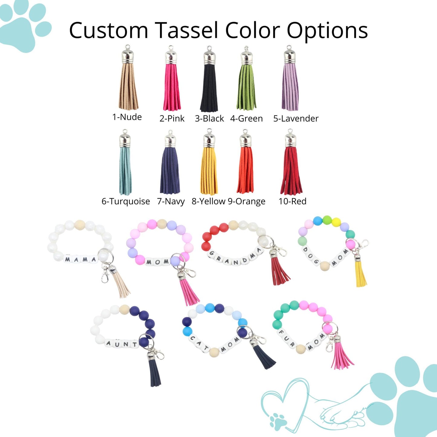Friendship bracelet dog collar and bracelet fancy designer set - Matching dog and owner
