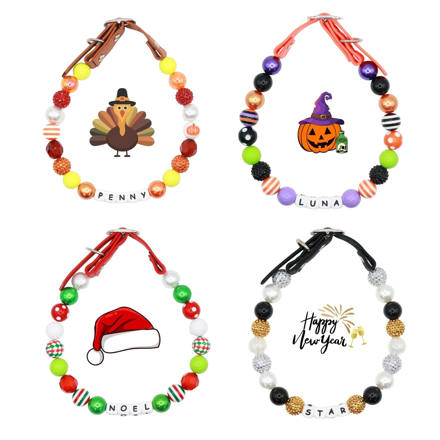 Luxury Holiday Dog Collars