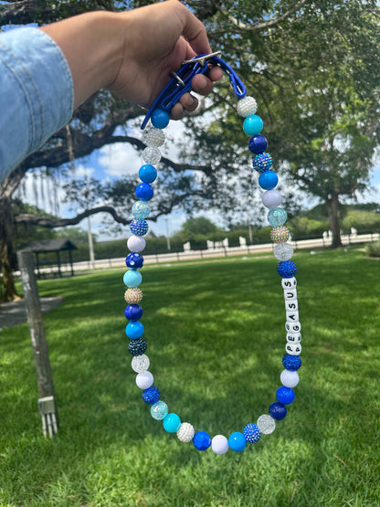 ¡Diseña tu propio collar AJUSTABLE para perros o gatos! Nombre, cuentas y correa personalizados