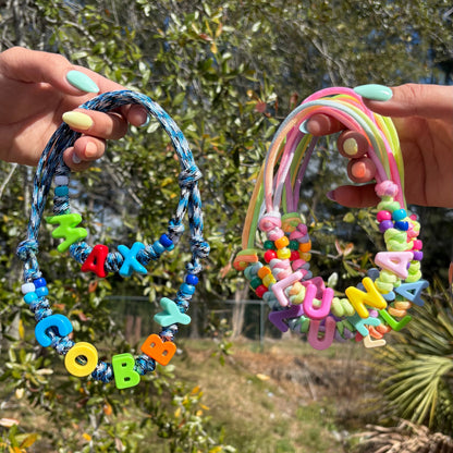 ¡Diseña tu propio collar AJUSTABLE para perros o gatos! Nombre, cuentas y correa personalizados