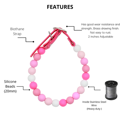 Adjustable Beaded Dog Collar