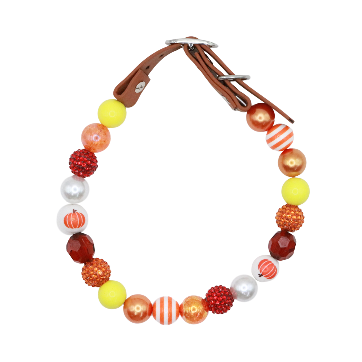 Beaded Thankgiving Dog Collar- Adjustable