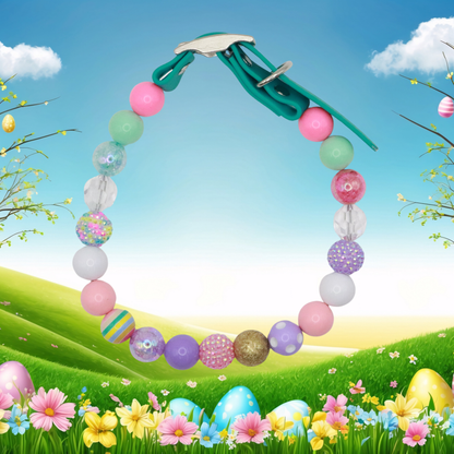 Beaded Easter Dog Collar-Adjustable