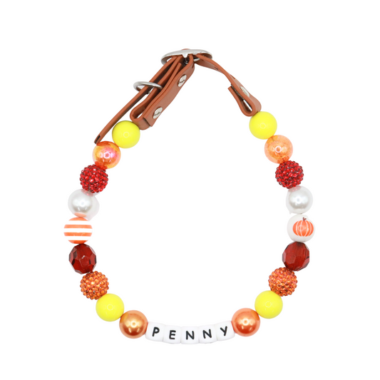 Custom Thanksgiving Dog Collar