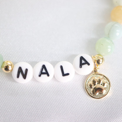 Custom dog/cat name bracelet-Memorial pet bracelet