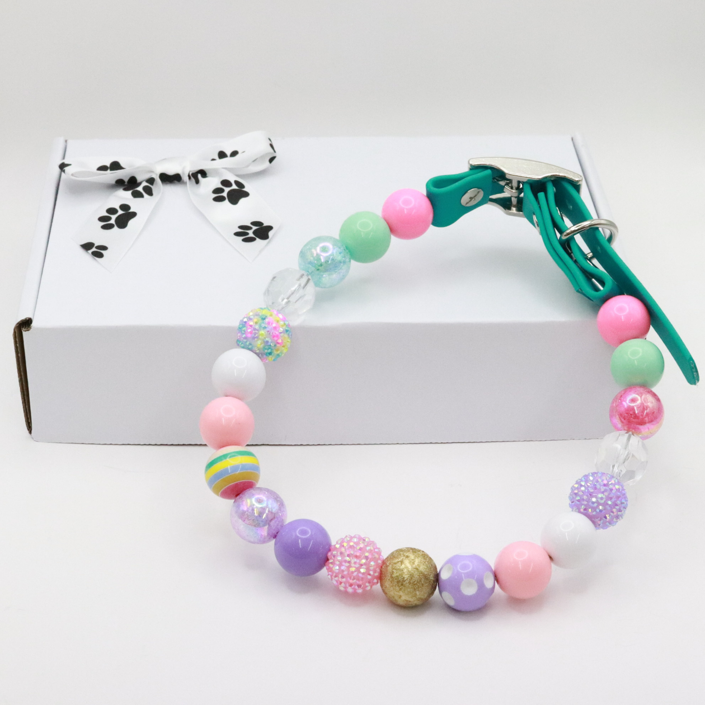 Beaded Easter Dog Collar-Adjustable