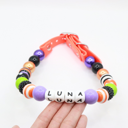 Custom Halloween Dog Collar- Adjustable