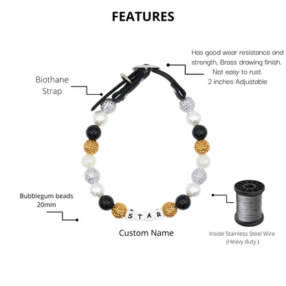 Custom New Year Dog Collar-Adjustable