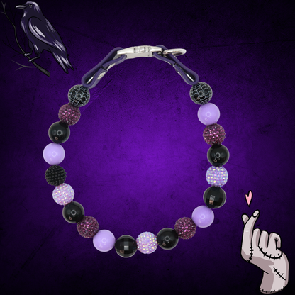 Gothic beaded dog collar-Quick