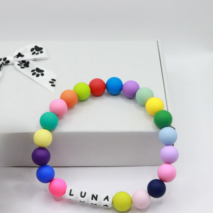 Custom name Pastel ELASTIC Dog/Cat Collar!