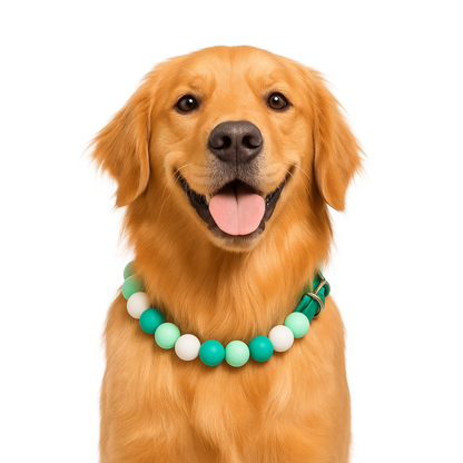 Adjustable Beaded Dog Collar