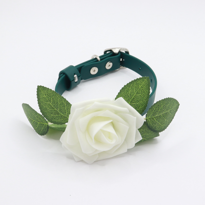 Biothane® Wedding Dog Collar with Flower