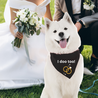 Custom text and logo dog bandana-Snap option