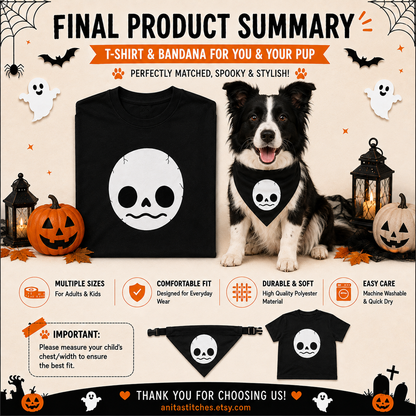 Disfraces de Halloween a juego para perros y dueños: esqueleto
