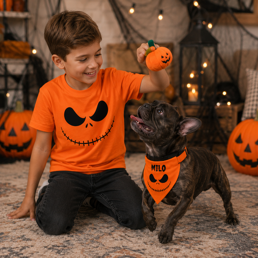 Disfraces de Halloween a juego para perros y dueños: Jack Skellington
