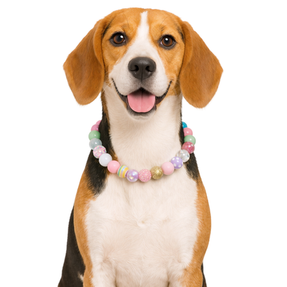 Beaded Easter Dog Collar-Adjustable