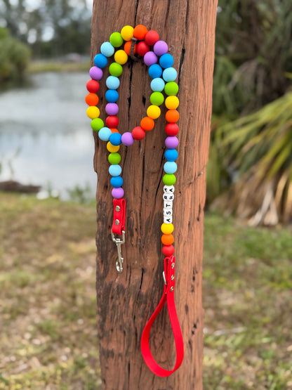 Pride Beaded dog leash