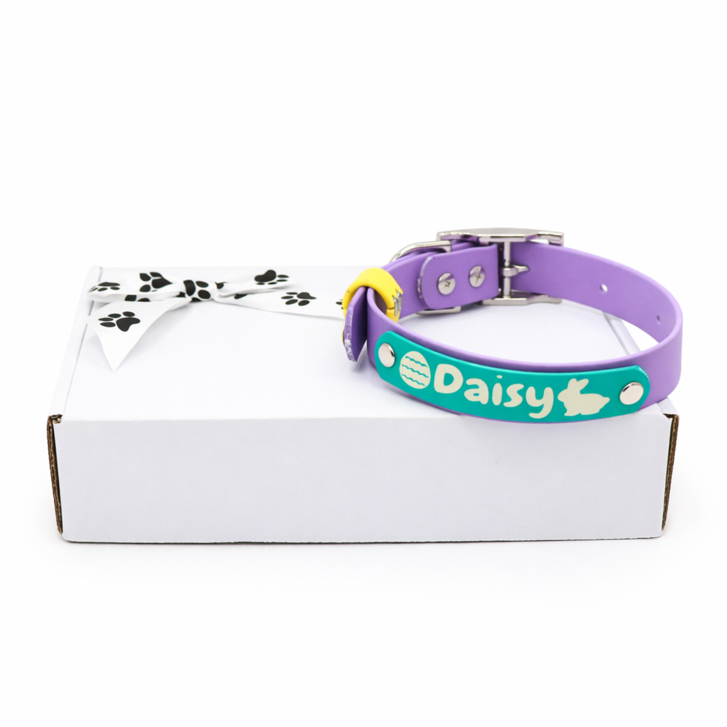Easter Biothane® Dog Collar - Custom Name