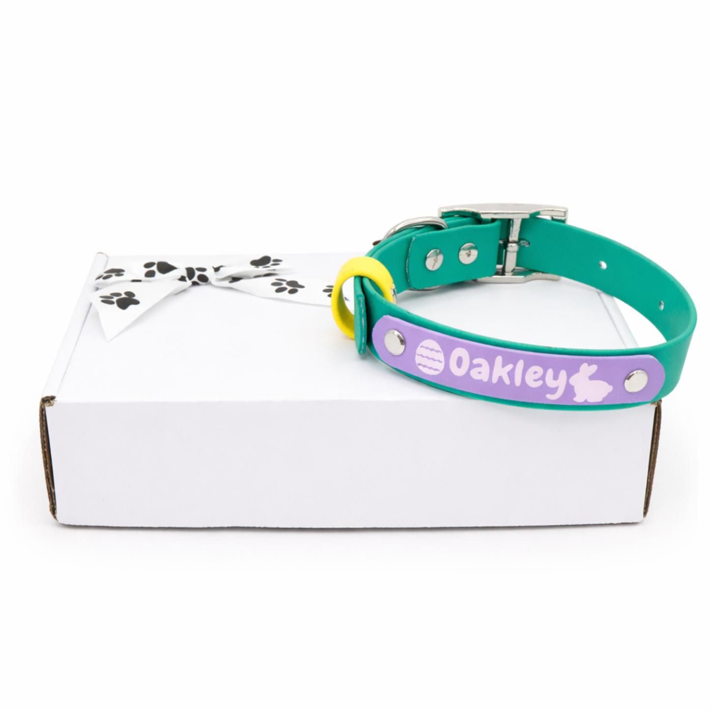 Easter Biothane® Dog Collar - Custom Name