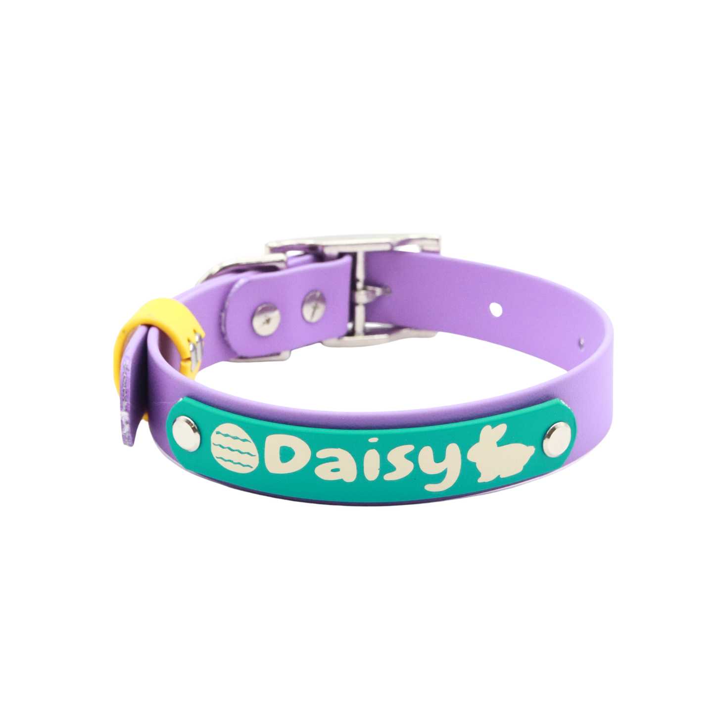 Easter Biothane® Dog Collar - Custom Name
