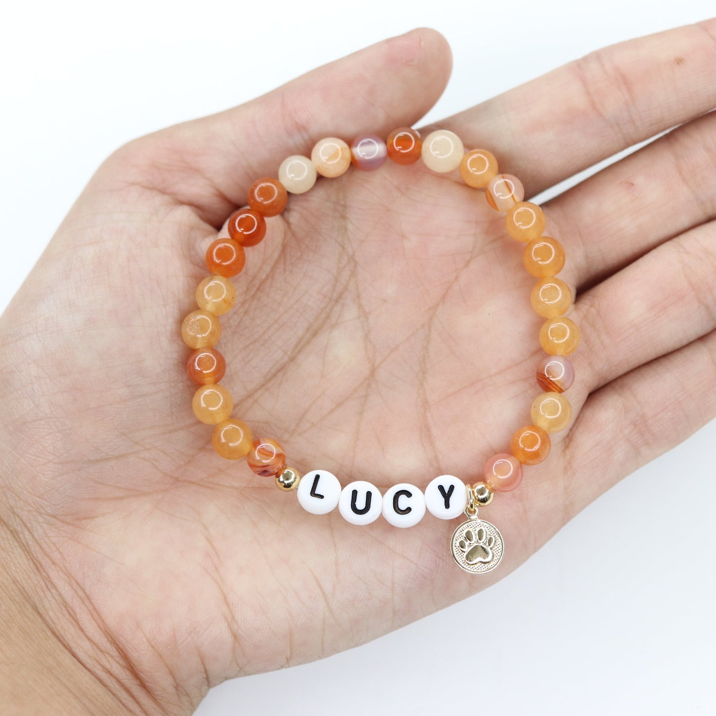 Custom dog/cat name bracelet-Memorial pet bracelet