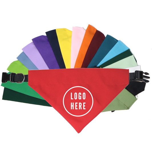 Custom logo dog bandana