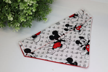 Custom Mickey Pet Bandana Over The Collar