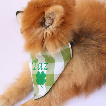 Personalized Saint Patrick's Day Dog Bandana