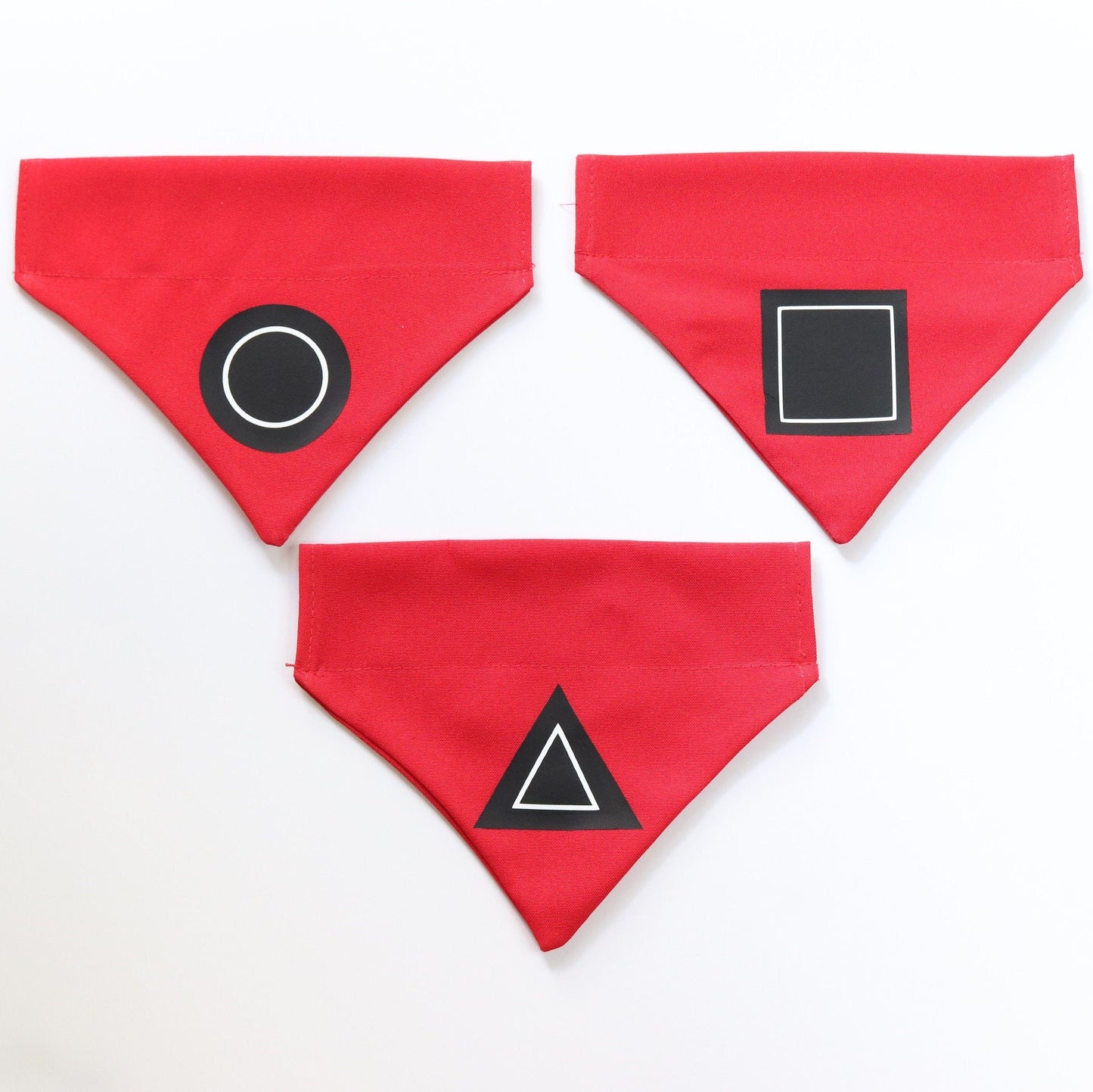 Red Squid Game Dog Bandana